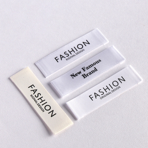 Diseño personalizado Impresión <span class=keywords><strong>de</strong></span> un color Natural OffWhite Etiquetas <span class=keywords><strong>de</strong></span> ropa <span class=keywords><strong>de</strong></span> algodón Etiquetas <span class=keywords><strong>de</strong></span> ropa Serigrafía Etiquetas <span class=keywords><strong>de</strong></span> etiquetas <span class=keywords><strong>de</strong></span> algodón - Product Image 1