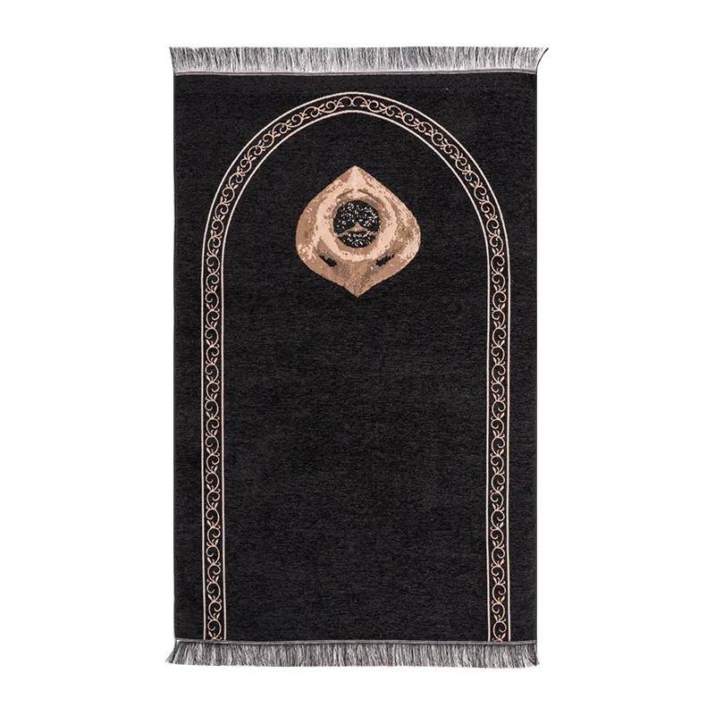 Cheap foldable prayer mat travellers washable rugs Color Jinsha cotton Muslim Prayer