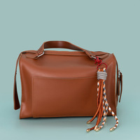 Breloque de téléphone bohème multicolore en corde tressée avec pompon, cordon en nylon, porte-clés à mousqueton, pendentif pour sac à main, pochette ou étui de téléphone