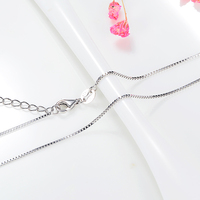 S925 Sterling Silver Non Fading Pendentif Étendu Chaîne Italienne Bijoux De Mode Hommes et Femmes Collier pour Pendentifs