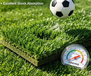 Terrain de sport extérieur professionnel 11v11, ensemble <span class=keywords><strong>complet</strong></span>, <span class=keywords><strong>gazon</strong></span> artificiel + buts de football pleine taille - Durable, respectueux de l'environnement, hauteur de la nappe 50 mm - Product Image 3