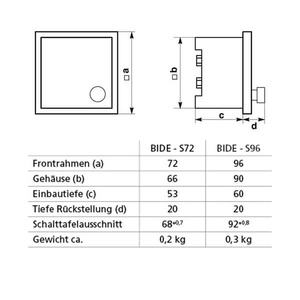 Dispositivo di Misura per Utensile di Tornitura Bimetallico per Corrente Alternata BIDE-S 96 - Product Image 2