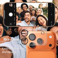Lot de 6 protections d'écran et d'objectif d'appareil photo en verre trempé transparent, compatibles avec les coques pour iPhone 18 Pro Max 17 16 15 14 (Qualité usine)