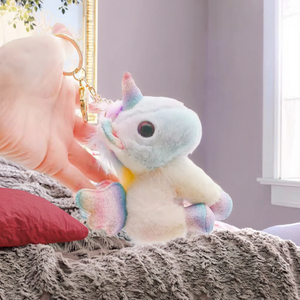 Oreiller animal en peluche <span class=keywords><strong>licorne</strong></span> douce Nouveau cadeau design ailé pour filles et copines - Product Image 3