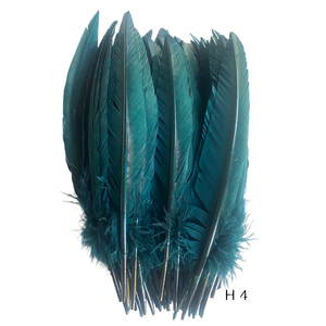 <span class=keywords><strong>Rose</strong></span> vif flèche coupe Quill <span class=keywords><strong>plume</strong></span> de dinde pour artisanat bricolage coiffure chapeau Costume Cosplay accessoire carnaval fête mariage Floral déco - Product Image 6