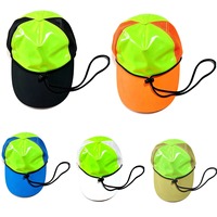 Gorra Trucker Verde Neón y Naranja para Hombre y Mujer, Gorra de Béisbol Transpirable de Malla con Correa para la Barbilla, Protección Solar, Gorra Deportiva para Exteriores Unisex