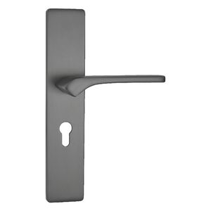 Vendita calda di lusso Grey Villa in ottone serrature <span class=keywords><strong>e</strong></span> maniglie della porta in legno <span class=keywords><strong>maniglia</strong></span> della porta mortasa leva della <span class=keywords><strong>serratura</strong></span> Privacy porta <span class=keywords><strong>maniglia</strong></span> Set - Product Image 2