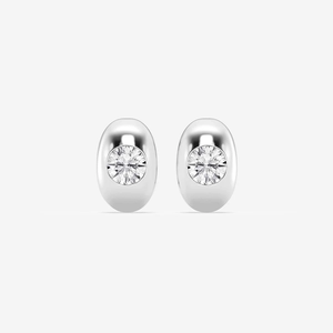 Boucles d'oreilles rondes en diamant cultivé en laboratoire pour femmes, bijoux fins minimalistes élégants, cadeau de luxe scintillant, 2 Ctw - Product Image 3