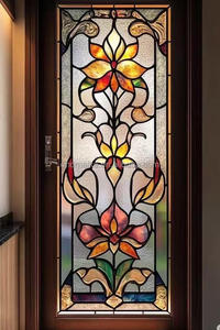 Una finestra di vetro colorato colibrì 30-40 cm incorniciato multicolore pellicola <span class=keywords><strong>per</strong></span> finestra trasparente vetrata in vinile autoadesivo - Product Image 2