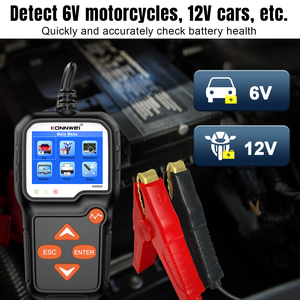 Populaire Konnwei Kw650 6V 12V 5-220ah Kleuren Scherm Slimme Batterij Tester Voor Auto Motorfiets Vrachtwagen - Product Image 4