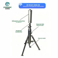 Homogeneizador Ultrasónico de Laboratorio de 3000W y 20KHz, Utilizado para Extracción, Emulsificación, Mezcla y Tratamiento de Agua
