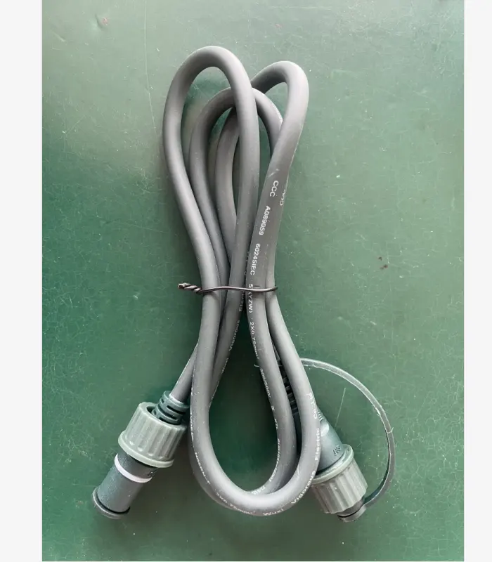 1M dunkelgrünes Verlängerung kabel der Lampen serie mit Stecker und Buchse