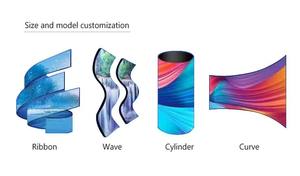 Haute qualité personnalisable créatif doux Flexible LED écran d'affichage usine directe incurvé publicité anneau Cyclindrcial vidéo - Product Image 2