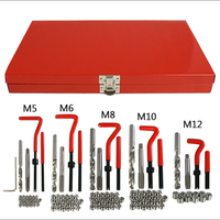 Kit de réparation de filetages en acier 88 pièces, pour filetages endommagés M6 M8 M10, outil de garage AYZ YZ-6050