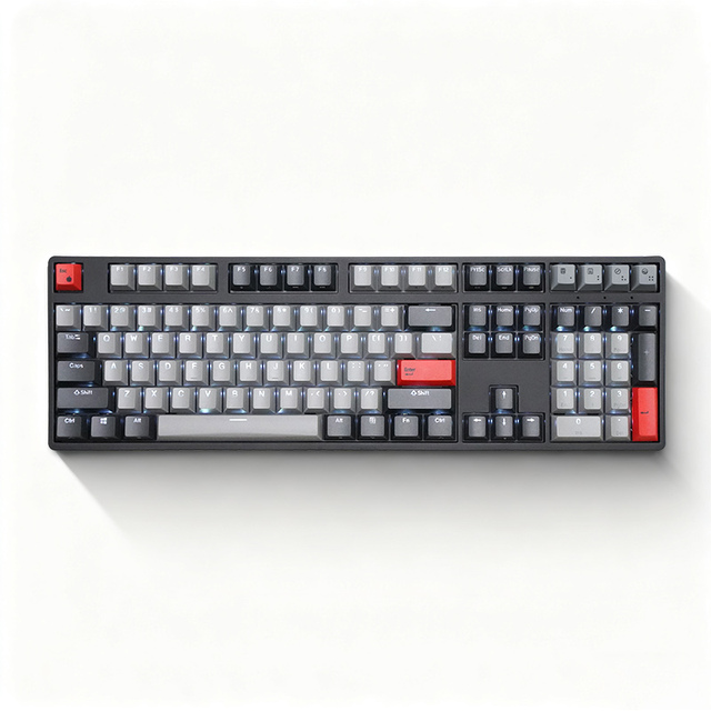 Cherry Brand 108-Key Triple-Mode LED Backlit Silent Full Size Gaming Mechanical Keyboard with Type-C Interface New Product