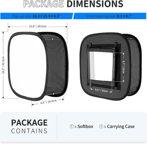 KEKAXI Fotografía Estudio fotográfico Reflection Cover SLR Cámara <span class=keywords><strong>Flash</strong></span> <span class=keywords><strong>Portable</strong></span> Soft Box Difusor <span class=keywords><strong>Softbox</strong></span> - Product Image 2