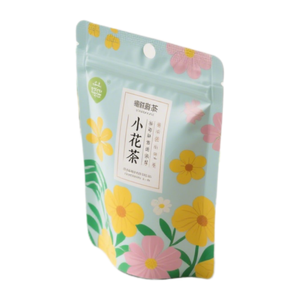 Sac d'emballage de thé imprimé personnalisé pochette debout en plastique à fermeture éclair sacs en aluminium avec fenêtre transparente - Product Image 5