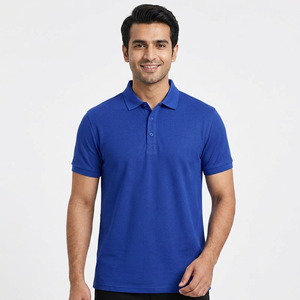 Camisa Polo de Seda de Manga Corta con Diseño Sólido y Bordado de Logotipo Personalizado OEM, Cuello Solapa, 100% Algodón Tejido, Estilo Cultural Oscuro - Product Image 1