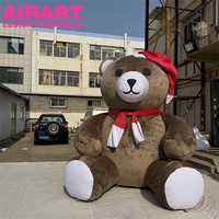 Mascotte gonflable ours mignon pour festival de musique, décorations gonflables géantes en forme d'ours