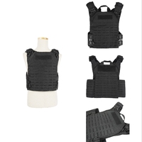 Chaleco Táctico MOLLE de Liberación Rápida con Corte Láser de 10x12 Pulgadas, Chaleco de Seguridad MOLLE para Hombre, Chaleco Táctico CS