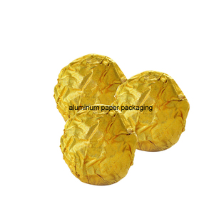 食品アルミ紙包装チョコレート包装紙ラミネート金アルミ箔シート - Product Image 1