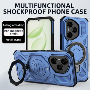 Étui de téléphone robuste <span class=keywords><strong>pour</strong></span> <span class=keywords><strong>Honor</strong></span> 200/200Pro 400/400Pro X60, résistant aux chocs, avec béquille rotative à 360 degrés, <span class=keywords><strong>coque</strong></span> de protection - Product Image 2