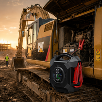 Pine Energy Hochleistungs-Starthilfegerät 12V/24V 63000mAh 30000A für Diesel-LKW/Benzinmotor/Auto/Motorrad -40 bis 65°C Arbeitstemperatur