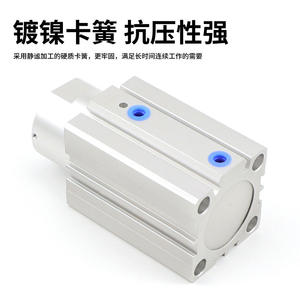 Cilindro de Bloqueo de Doble Acción TWQ20/25/32/40/50X10X15X20SB Tipo Columna Plana, Pistón Neumático con Núcleo de Cojinete, Utilizado para Agricultura - Product Image 4