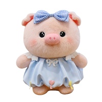 Porte-clés en forme de cœur Bubble-pig, célèbre sur internet, poupée en peluche BoBo Viral Pig, jouet de confort pour enfants, vente en gros, polyester