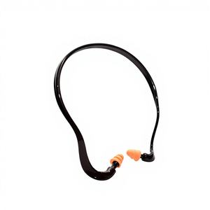 Bouchons d'oreilles en silicone de qualité supérieure NRR 22dB, réutilisables, à réduction de bruit, pour le tir, le travail, la construction et la protection aquatique - Product Image 1
