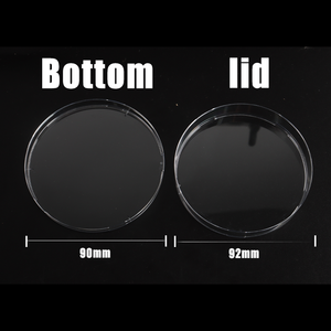 طبق زراعة من WEIAI عالي الجودة للبكتيريا الخلوية والكائنات الحية الدقيقة في المختبر 60 صحن بتري زجاجي شفاف من البلاستيك 90 من WEIAI معقم - Product Image 3