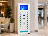 Casillero de Almacenamiento para Teléfonos Móviles Inteligente, Resistente al Agua, Duradero, con Contraseña, Operado con Monedas, de Acero, con Diseño Personalizado