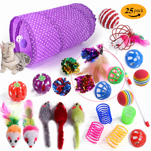 Set di 14 Pezzi Giocattoli a Molla per Gatti Giochi Interattivi per Animali Domestici - Product Image 5