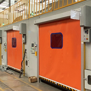 Portes verticales à enroulement rapide haut de gamme en acier inoxydable automatiques et étanches en PVC pour usines/boutiques - Product Image 6