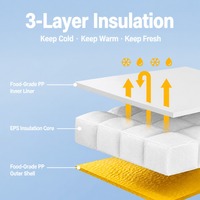 Glacière isotherme en plastique pour camping, voiture, vin, aliments, boissons, congélateur, seau à glace anti-fuite