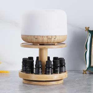 中国ベストセラー竹木製アロマセラピー治療用回転ラックナチュラルピュア香りアロマディフューザーセットエッセンシャルオイル - Product Image 3
