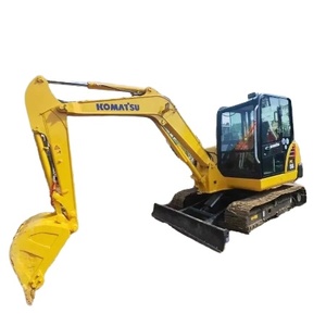 รถขุดขนาดเล็ก Komatsu PC56 น้ำหนัก 5.6 ตัน สภาพดีเยี่ยม มือสอง ใช้มอเตอร์ปั๊ม Caterpillar รุ่นปี 2024 จากเซี่ยงไฮ้ บุ้งกี๋ขนาด 0.4 ลูกบาศก์เมตร - Product Image 1