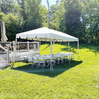 Carpa para Bodas Ignífuga NFPA 701 de 10*30 pies, Carpa con Estructura para Eventos Pequeños, Resistente al Viento 100 km/h, Carpa de Alquiler para Fiestas al Aire Libre