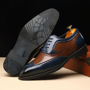 Chaussures habillées Oxford en cuir pleine fleur PU faites à la main de haute qualité pour hommes, grandes tailles 37-48, pour affaires - Product Image 6