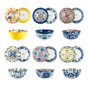 Ciotola in Porcellana Decorata II 16x8cm Assortita - Product Image 1