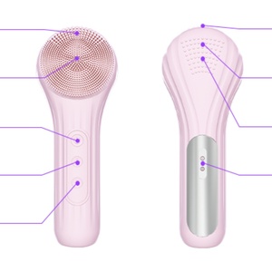 Brosse nettoyante pour le visage, nettoyage des pores, nouveau chargeur sans fil portable, appareil de nettoyage du visage en silicone - Product Image 4