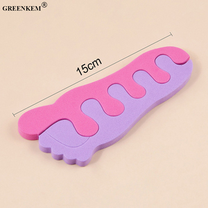 Wholesale Custom Double Color Foot Shape Toe Dividers Finger Separators Eva <strong>Toenail</strong> Spacer - Product Image 4