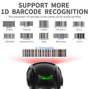 Escáner de Código de Barras Xincode de Alta Calidad, Lector de Códigos de Barras USB con Cable, Escáner de Código de Barras 1D Portátil para Inventario de Libros y Computadoras X-9300 - Product Image 2