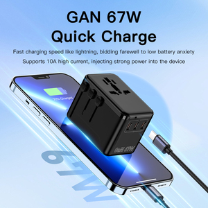 Adaptateur de voyage mondial Charge rapide Adaptateur de voyage multinational Cadeaux d'entreprise Chargeur Usb avec convertisseurs de voyage à ports multiples - Product Image 3