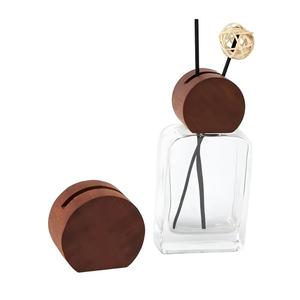 Tùy Chỉnh Hộ Gia Đình Hương Thơm Hương Thơm Hộp Mới 150Ml 200Ml 350Ml Làm Mát Không Khí Thủy Tinh Rỗng Sang Trọng <span class=keywords><strong>Reed</strong></span> Khuếch Tán Chai Với Nắp Bằng Gỗ - Product Image 5
