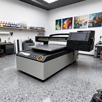 Impresora UV de cama plana 6090 con inyección de tinta DX7 XP600/DX5, impresora de tubos, multifunción para cuero, flex y huevo, con motor lineal magnético