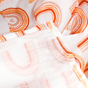 חיתולי עיטוף לתינוקות עם הדפס לוגו בהתאמה אישית, רכים ונעימים, שמיכות קבלה לתינוקות 120*110 ס\"מ, שמיכת מוסלין לתינוק - Product Image 3