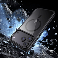 Étui de téléphone portable magnétique antichoc en TPU mat transparent et PC pour iPhone 18 17 Pro Max 16 15, emballage personnalisé