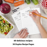 En gros, classeur à anneaux métalliques pour recettes et planificateur de repas, organiseur de cuisine en papier, produit de classement, livre de cuisine en vrac