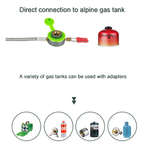 Réchaud à gaz de camping en plein air réglable en acier haute puissance pliant coupe-vent avec brûleur au butane portable et étui de transport BRS - Product Image 6